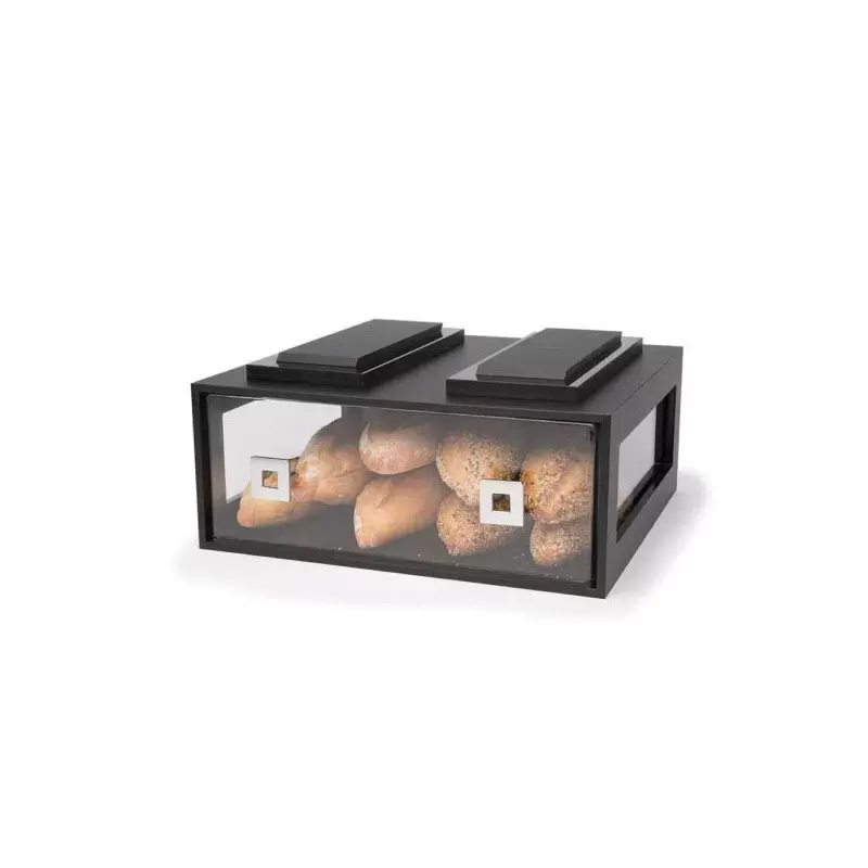 Rosseto Double-Wide Black Acrylic Drawer - 1 Piece - 16 x 15.25 x 7.25 In.