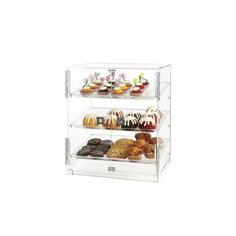 Rosseto Large Two Door Bakery Cabinet with Three Frosted Trays - 1 Piece - 20.25 x 16 x 23.25 In.