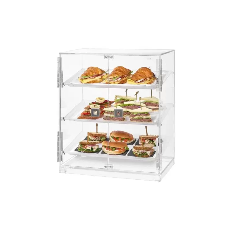 Rosseto Small Two Door Bakery Cabinet with Three Frosted Trays - 1 Piece - 19.63 x x12.75 x 23.25 In.