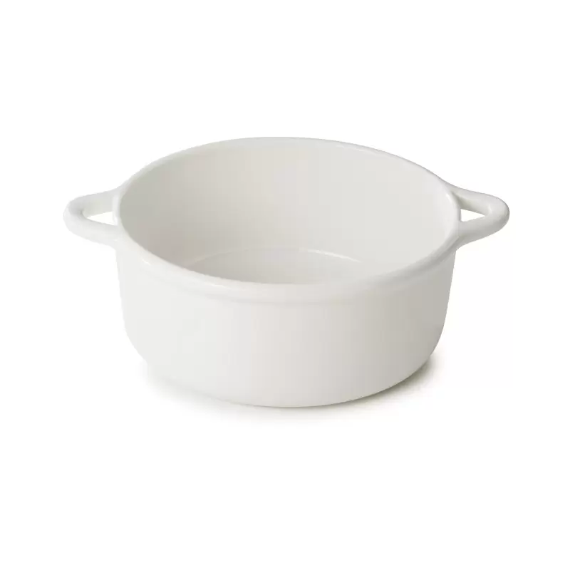 Revol Bombance Collection Round Cocotte 19 cm Oven Without Lid - Alabaster white