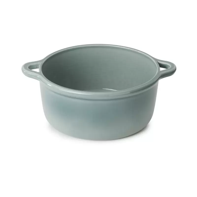 Revol Bombance Collection Round Cocotte 26 cm Oven Without Lid - Cloud Grey