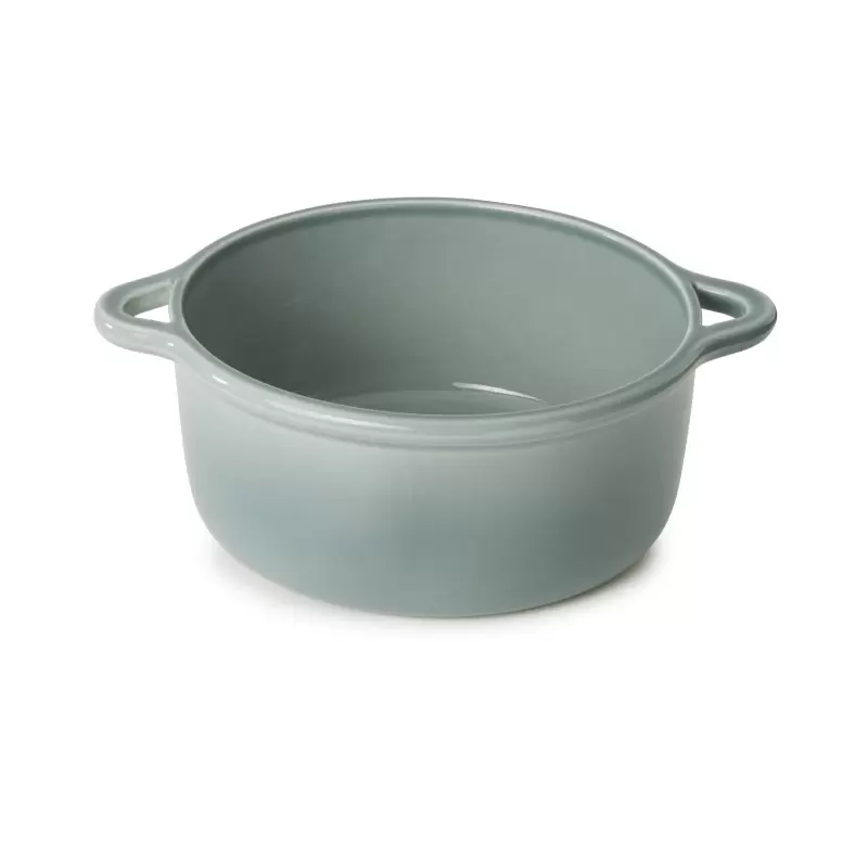 Revol Bombance Collection Round Cocotte 22 cm Oven Without Lid - Cloud Grey