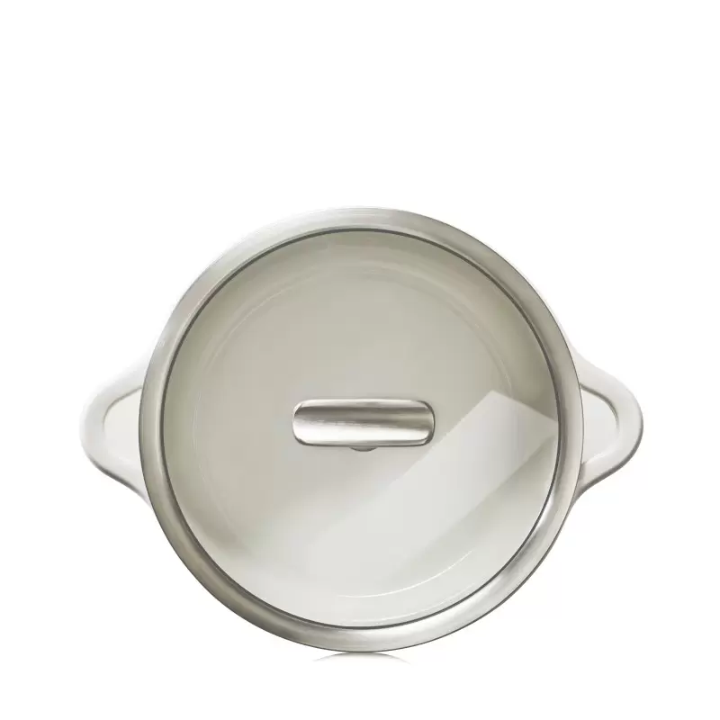 Revol Bombance Collection Glass Lid Ss-Handle For Cocotte 22 cm Induction Oven - Glass