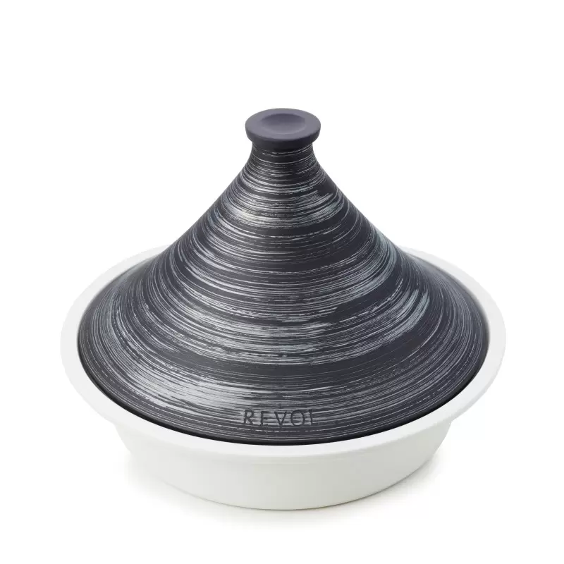 Revol Revolution 2 Collection Tajine 12.5''/32 cm - Matt slate style Induction Crescendo argent