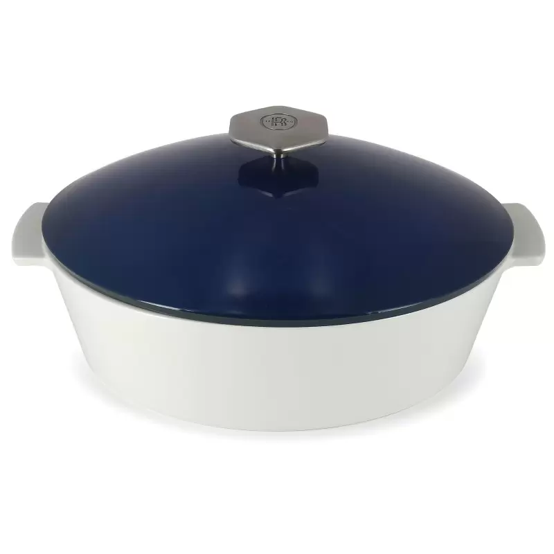 Revol Revolution 2 Collection Oval Cocotte 12.75''/32.5 cm - Touareg Blue Induction