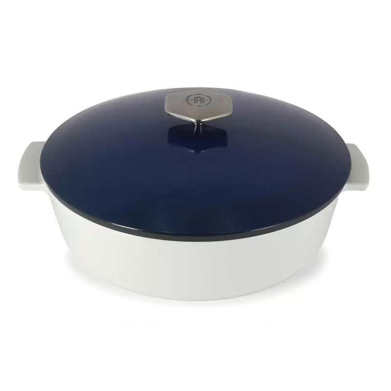 Revol Revolution 2 Collection Shallow Cocotte 11''/28 cm - Touareg Blue Induction