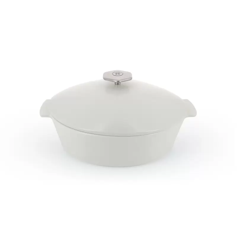 Revol Revolution 2 Collection Oval Cocotte 12.75''/32.5 cm - Satin white Induction