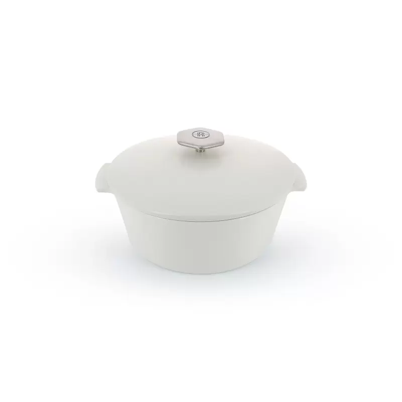 Revol Revolution 2 Collection Round Cocotte 10.25''/26 cm - Satin white Induction