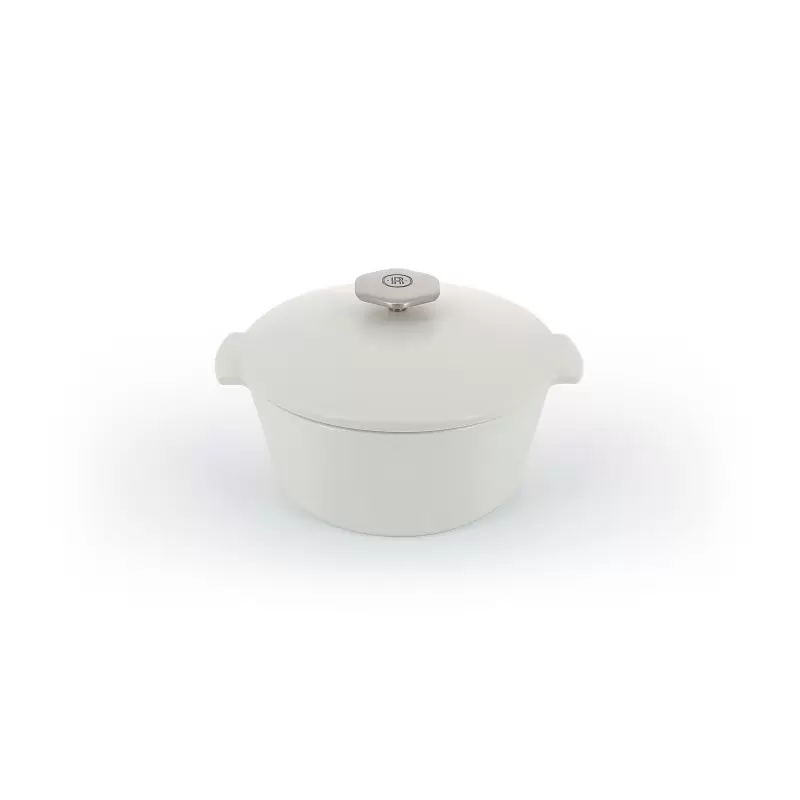 Revol Revolution 2 Collection Round Cocotte 9''/22 cm - Satin white Induction