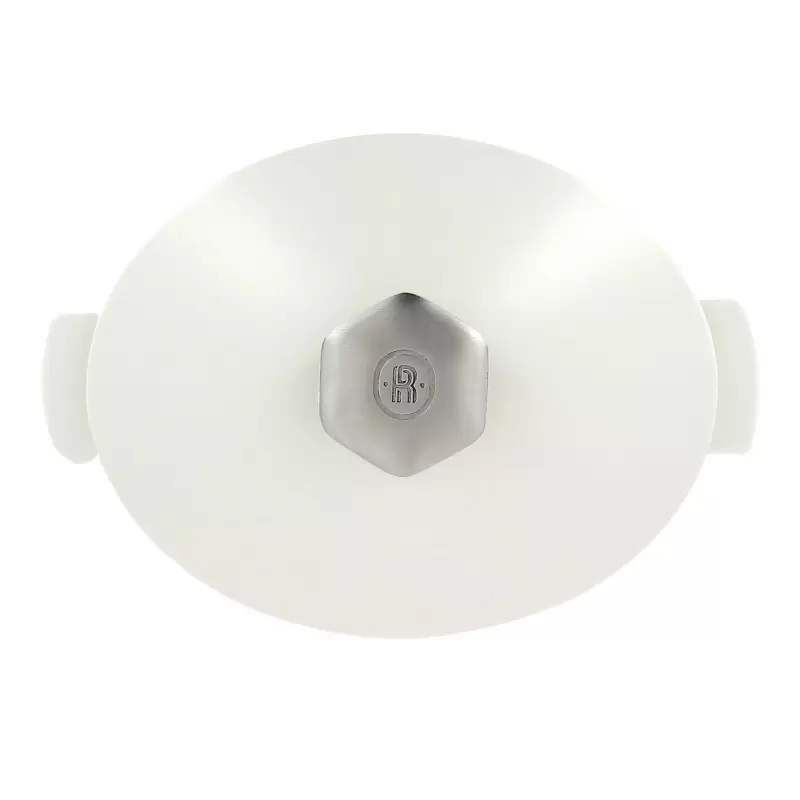 Revol Revolution 2 Collection Ss-Handle Lid For Oval Cocott - Satin white