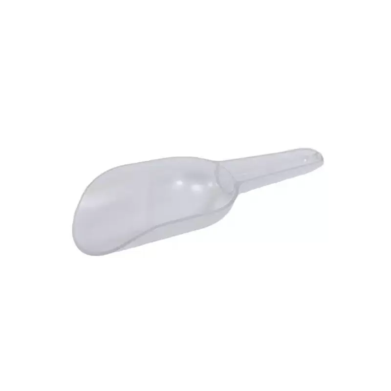 Rosseto Clear Plastic Scoop - 1 Piece - 9.6 x 3.5 x 1.5 In.