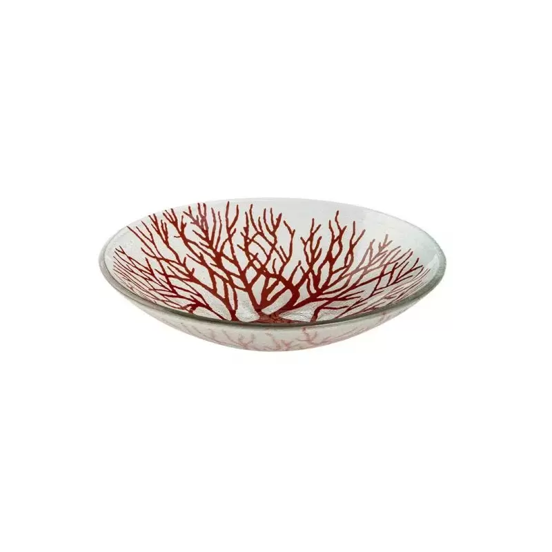 Rosseto Radici Cognac 11" Round Handmade Glass Bowl - Set of 2 - 10.8x10.8x2.6 In.