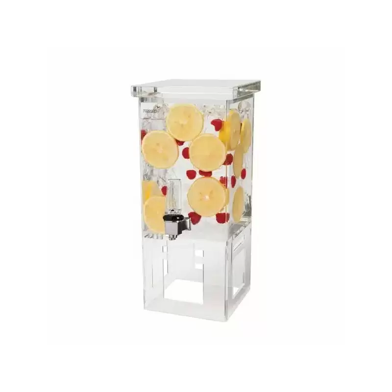 Rosseto Square 1 Gal. Acrylic Beverage Dispenser - 1 Piece - 7.5 x 7.5 x 16.75 In.