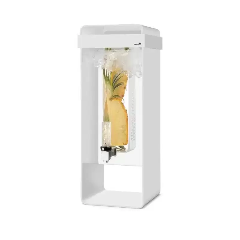 Rosseto Infusion 3 Gal. White Beverage Dispenser - 1 Piece - 8.38 x 8.38 x 22 In.