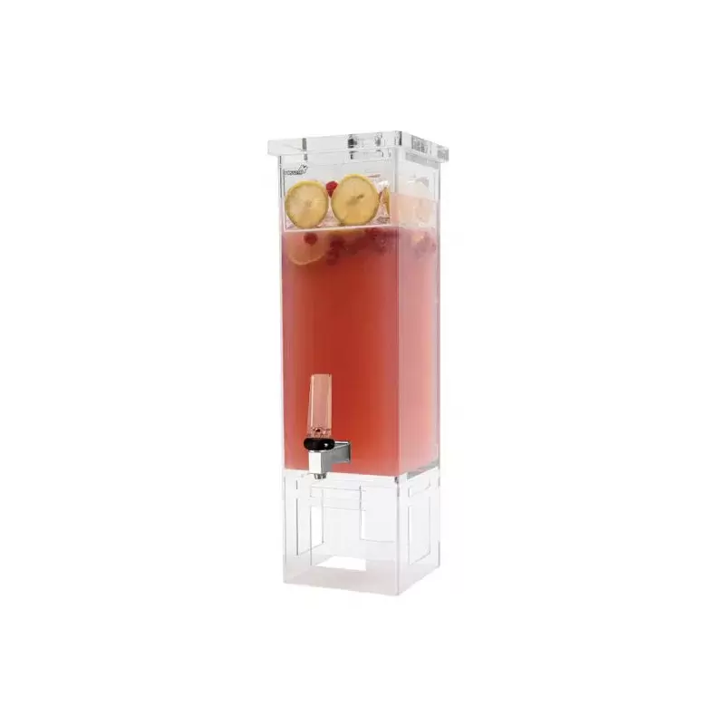 Rosseto Square 2 Gal. Acrylic Beverage Dispenser - 1 Piece - 7.5 x 7.5 x 23.5 In.