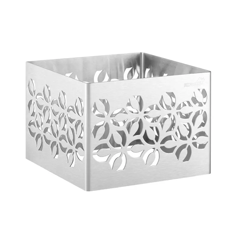 Rosseto Iris Large Square Stainless Steel Riser - 1 Piece - 8.38 x 8.38 x 6.25 In.