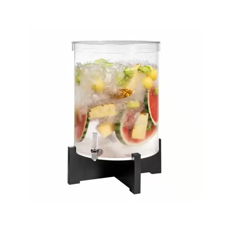 Rosseto Pool 14 Gal. Beverage Dispenser with Black Bamboo Base - 1 Piece - 18.25x18.25x25 In.