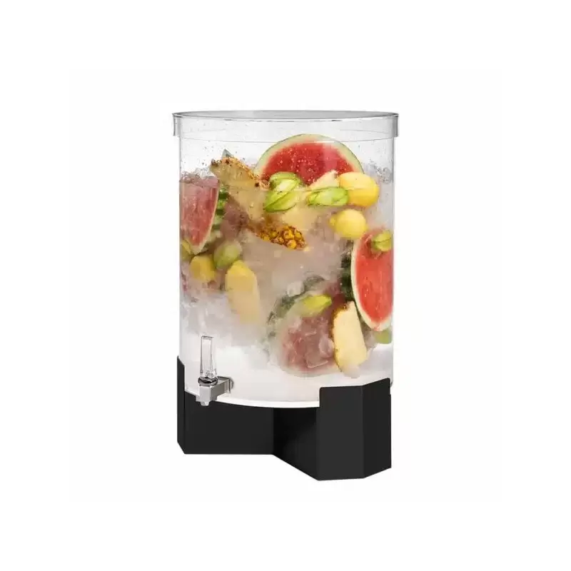 Rosseto Pool 14 Gal. Beverage Dispenser with Black Matte Metal Base - 1 Piece - 16.5x16.5x24.5 In.