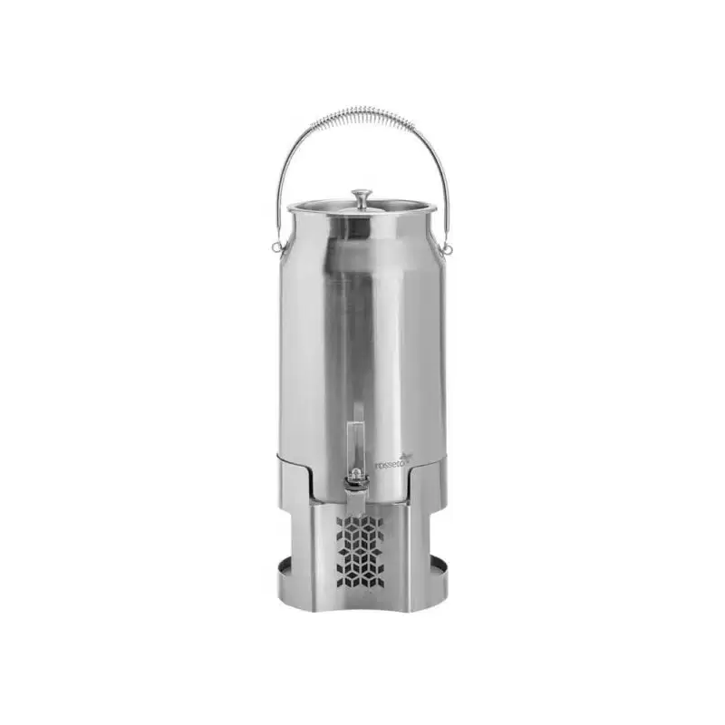 Rosseto Mosaic 3 Gal. Milk Urn with Brushed Stainless Steel Base - 1 Piece - 9.5x9.5x21.2 In.