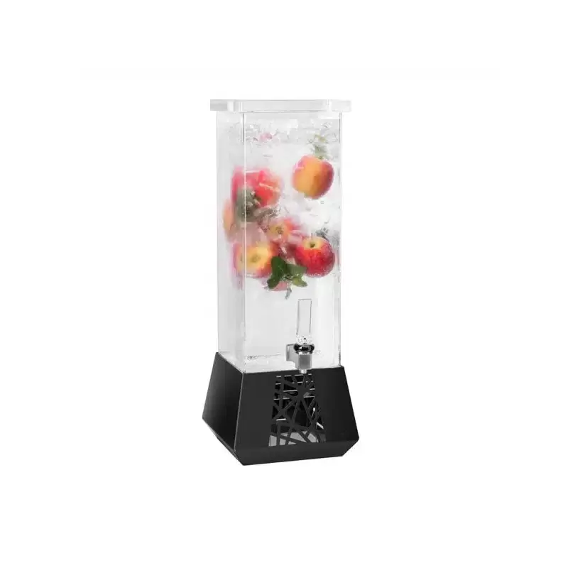 Rosseto GEO 2 Gal. Beverage Dispenser with Black Metal Base - 1 Piece - 8.5 x 8.5 x 23.5 In.