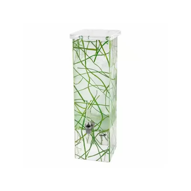 Rosseto Sea Grass Square 2 Gal. Beverage Dispenser - 1 Piece - 7.5x7.5x23.5 In.