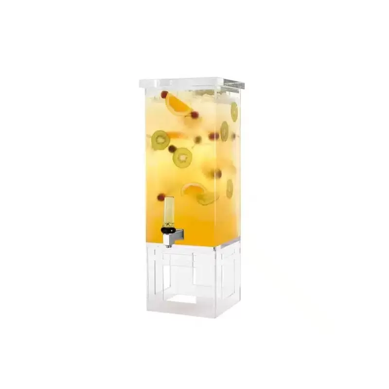 Rosseto Square 3 Gal. Acrylic Beverage Dispenser - 1 Piece - 8.75x8.75x19.25 In.