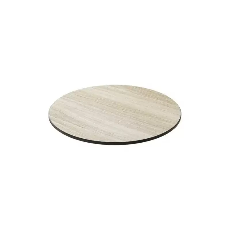 Rosseto Modulite Natural Wood 14 in. Round HPL Table Top - 14 x 14 x 0.3 In.