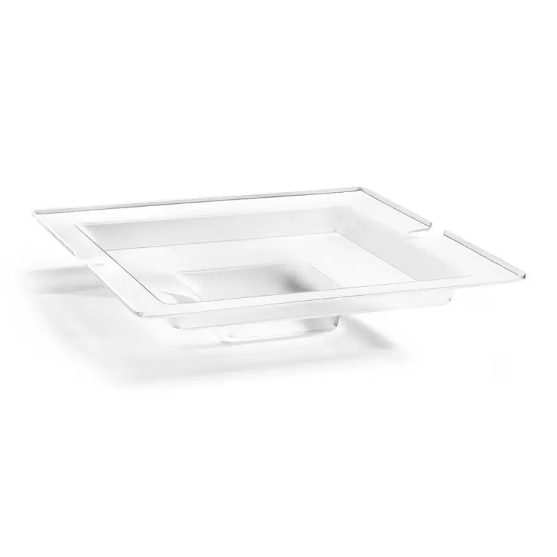 Rosseto Square Frosted Acrylic Ice Tub for Swan Riser - 1 Piece - 14.13 x 14.13 x 3 In.