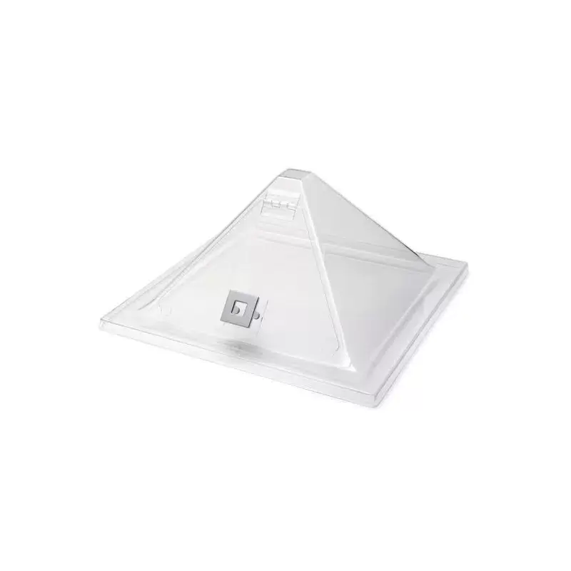 Rosseto Clear Acrylic Pyramid Cover with Flip Door for Swan Riser - 1 Piece - 15 x 15 x 7.5 In.