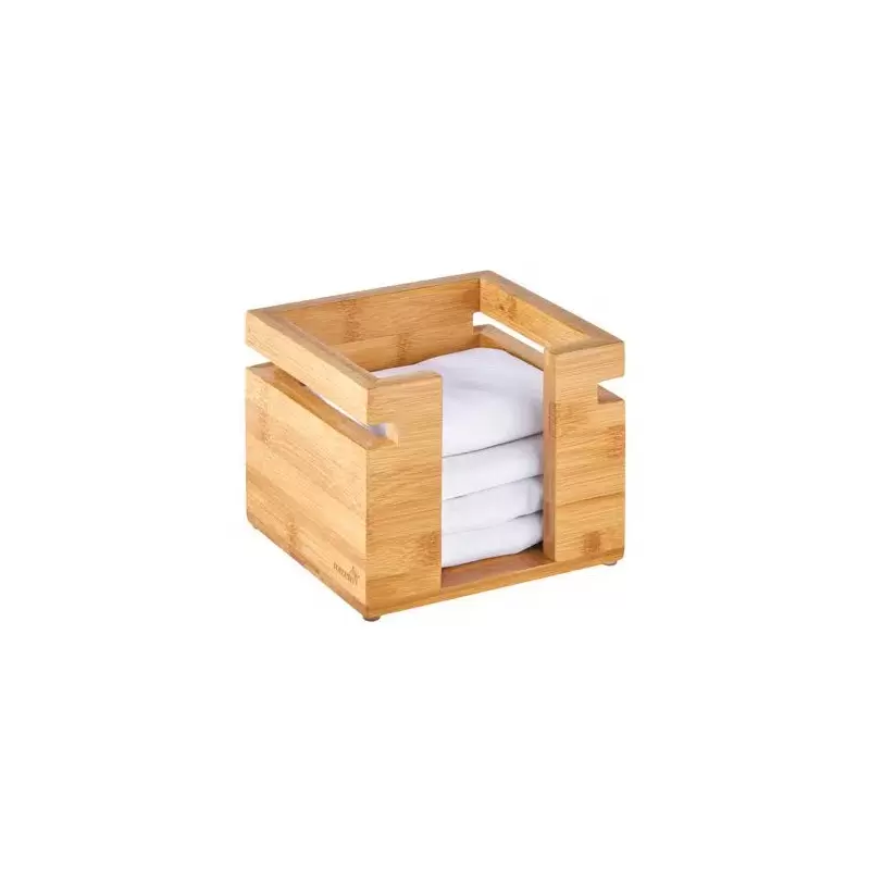 Rosseto Natura Square Bamboo Napkin Holder - 1 Piece - 6.3 x 6.3 x 6.5 In.