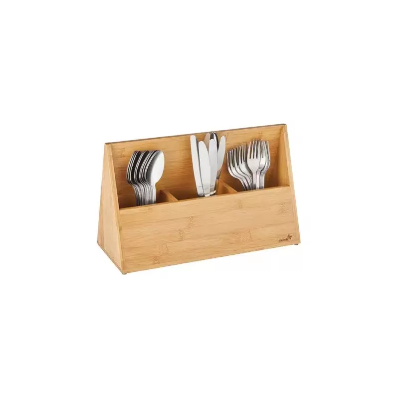 Rosseto Natura Bamboo Cutlery Holder - 1 Piece - 15.8 x 6.5 x 9.6 In.