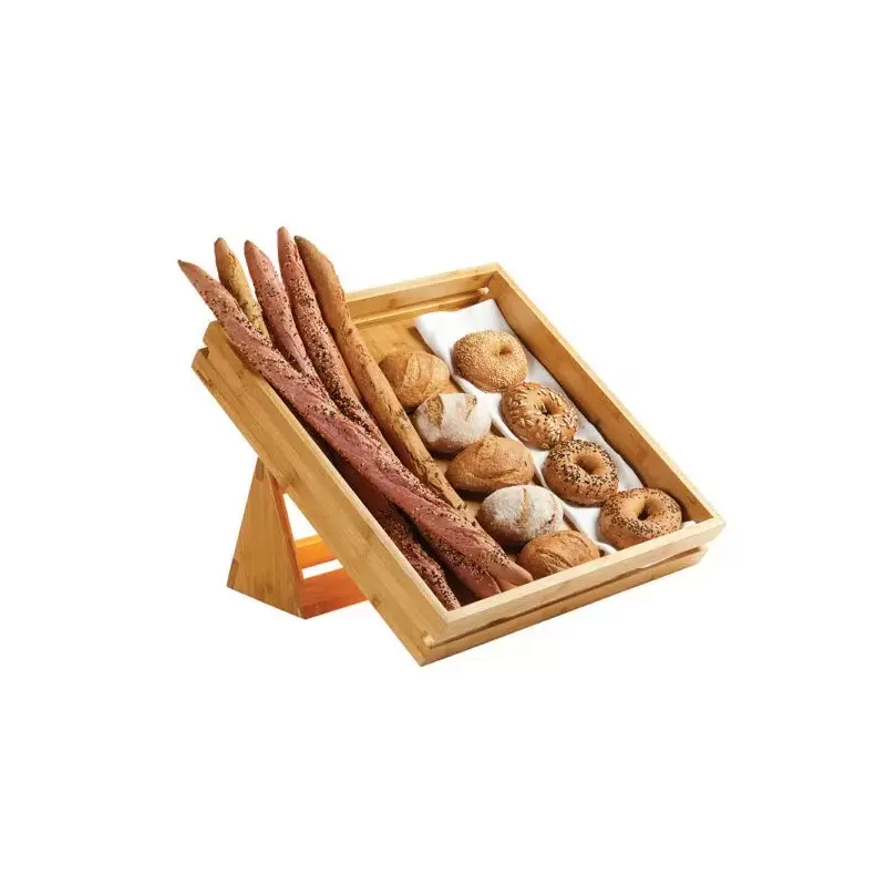 Rosseto Natura Bamboo Large Tray & Stand Set (2 pcs.) - 1 Piece - 19.38 x 17.75 x 13 In.