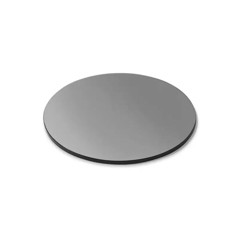 Rosseto 20" Round Black Tempered Glass Surface - 1 Piece - 19.75 x 19.75 x 0.38 In.