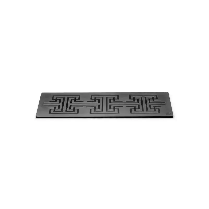 Rosseto Rectangle Black Patterend Melamine Surface - 1 Piece - 27.5 x 9.5 x 0.38 In.