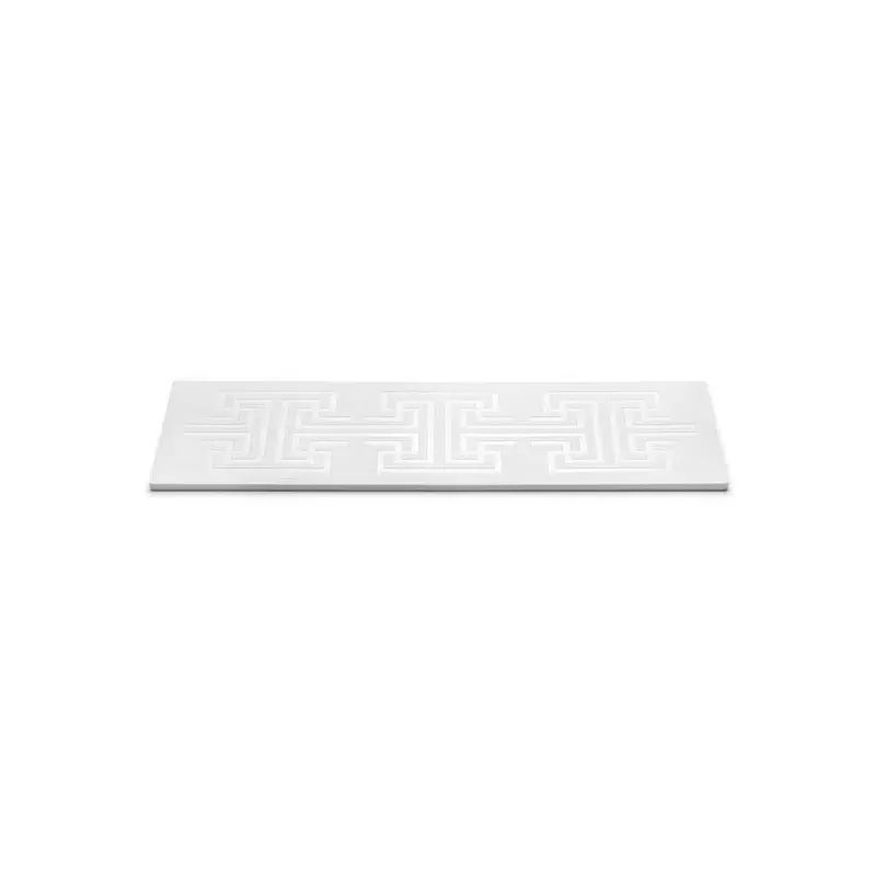 Rosseto Rectangle White Patterend Melamine Surface - 1 Piece - 27.5 x 9.5 x 0.38 In.