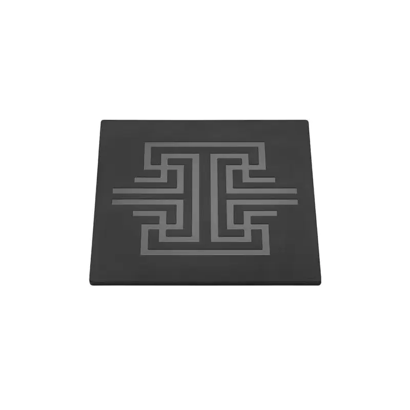 Rosseto Square Black Patterend Melamine Surface - 1 Piece - 13.75 x 13.75 x 0.39 In.