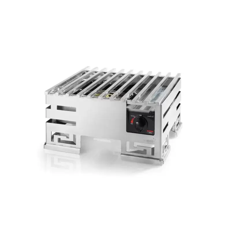 Rosseto Mini-Chef Stainless Steel Warmer Kit with Grill - Burner Stand - and 1 Fuel Holder - 1 SET - 13.5 x 15 x 7.2 In.