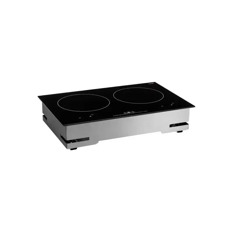 Rosseto Multi-Chef 5" Stainless Steel Double Induction Kit with Touch-Top Controls - 120V 60Hz - 1 Piece - 21.5 x 13.5 x 5.75 In