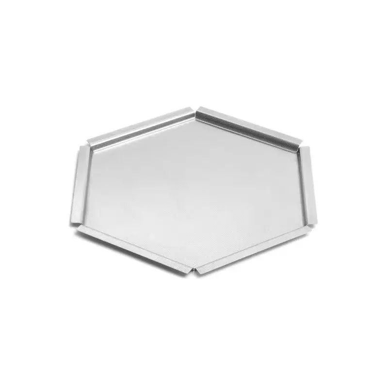 Rosseto Honeycomb Large Textured Stainless Steel Tray - 1 Piece - 18 x 16 x 0.38 In.