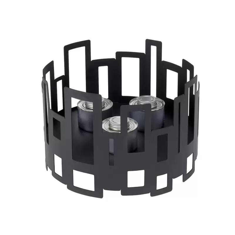 Rosseto Tall Round 10" Black Matte Warmer - 1 Piece - 14.38 x x14.38 x 10 In.