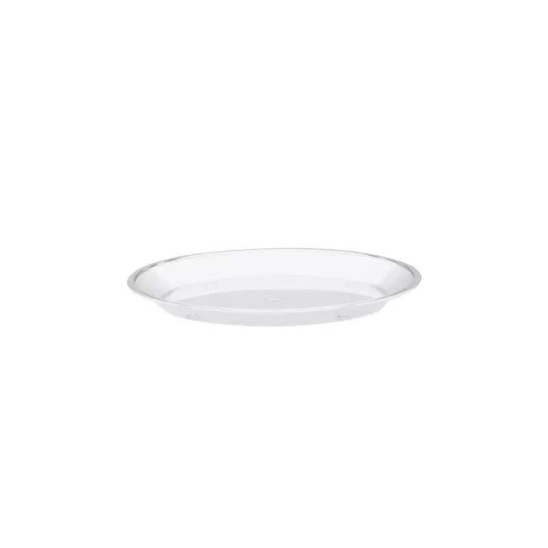 Cal-Mil 15" Round Shallow Tray Clear