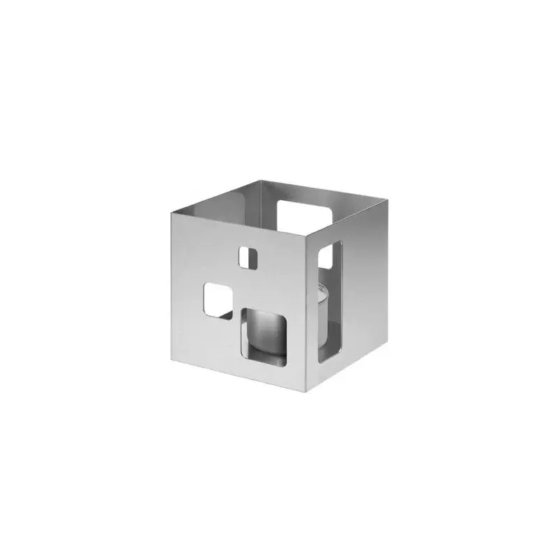 Rosseto Short Square 7" Stainless Steel Warmer - 1 Piece - 7.25 x 7.25 x 7 In.