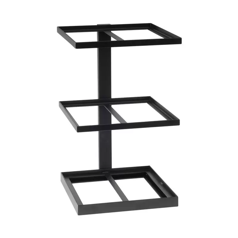 Cal-Mil 3-Tier Black Metal Merchandising Stand 12 1/2" x 13 1/4" x 20 1/2"