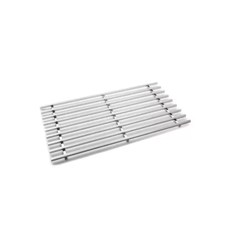 Rosseto Multi-Chef Rectangle Stainless Steel Track Grill - 1 Piece - 23.25 x 11.75 x 0.75 In.