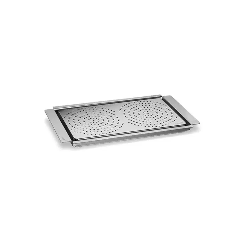 Rosseto Multi-Chef Stainless Steel Griddle with Flatbread Warming Tray - 1 Piece - 23 x 13.25 x 1.5 In.