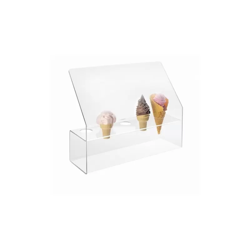 Cal-Mil Acrylic Cone Holder With Slanted Guard