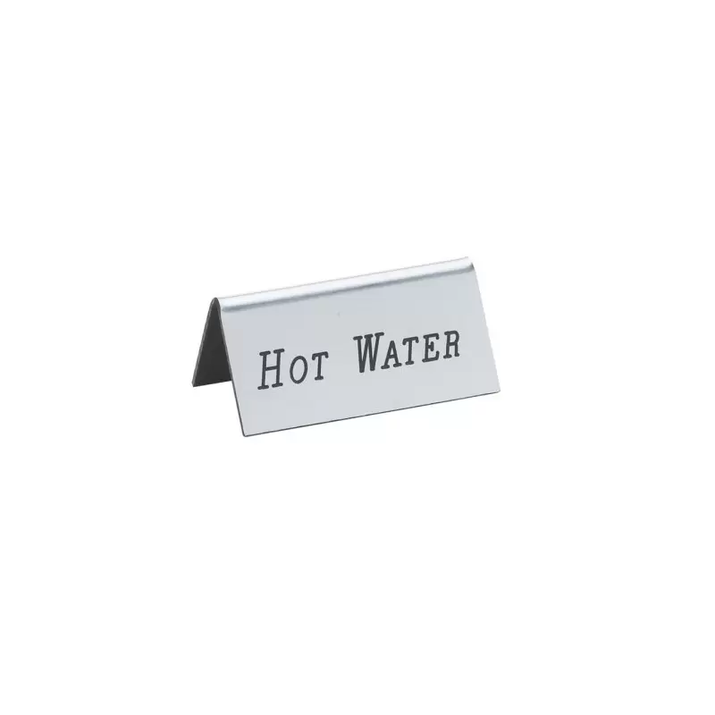 Cal-Mil Silver Hot Water Beverage Tent - 3" x 1" x 1 1/2"