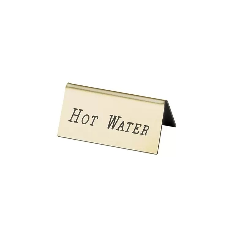 Cal-Mil Gold Hot Water Beverage Tent - 3" x 1" x 1 1/2"