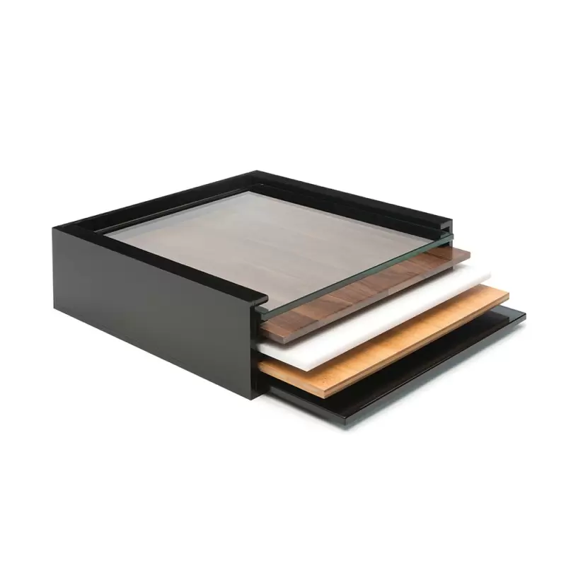 Rosseto SKYCAP Square Black Acrylic Surface Case - 1 Piece - 14.75 x 14 x 4.88 In.