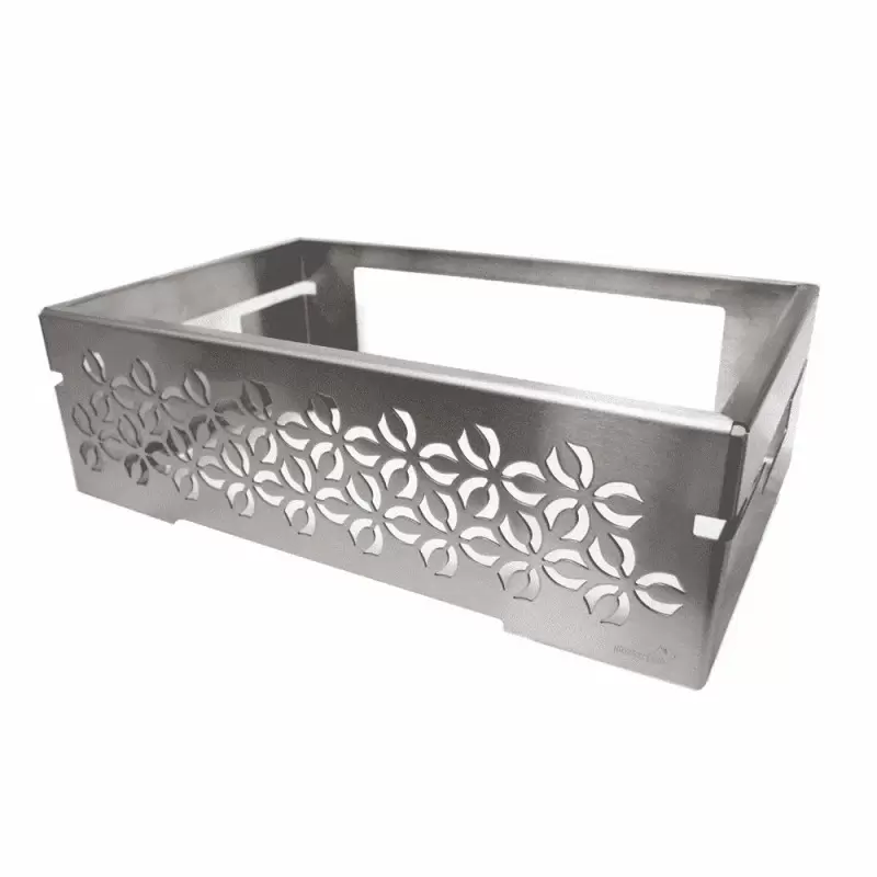 Rosseto Iris Multi-Chef 7” Stainless Steel Frame - 1 Piece - 21.5 x 13.5 x 7.25 In.